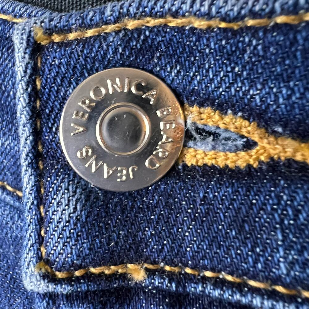 Veronica Beard Jeans Womens Size 29 Carolyn 10" Baby Boot Tux Stripe Button Fly - Picture 10 of 16